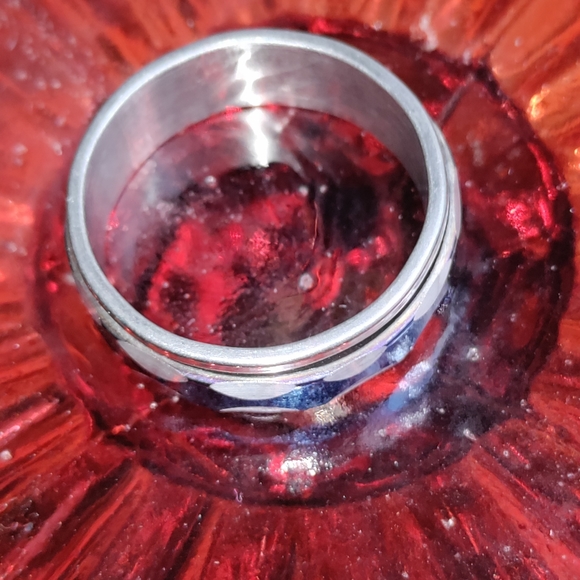 Unisex Spinner Ring-Stainless steel-size 10 - Picture 4 of 5